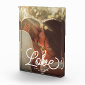 LOVEモダン書道シンプル結婚の形見 フォトブロック (右)