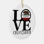 LOVEモントレーカリフォルニア セラミックオーナメント (右)