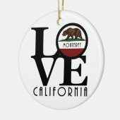 LOVEモントレーカリフォルニア セラミックオーナメント (左)