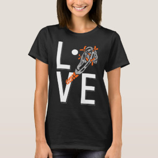 LOVEラクロス素晴らしカッコいいラクロス Tシャツ
