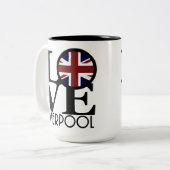 LOVEリバプールイングランド(イギリス国旗) 15oz ツートーンマグカップ (正面左)