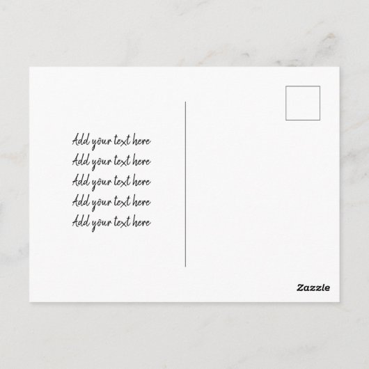 LOVEレトロベビー写真誕生発表記念 ポストカード (裏面)