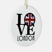 LOVEロンドン（イギリス国旗） セラミックオーナメント (右)