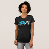 LOVEワイピオハワイブルーハイビスカス Tシャツ (正面フル)