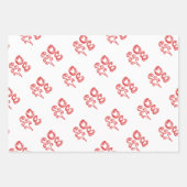 LOVEワードアートファブリックフォント赤文字 ラッピングペーパーシート (正面2)