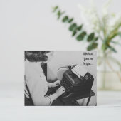 Loveヴィンテージタイプライター葉書 ポストカード (スタンド正面)