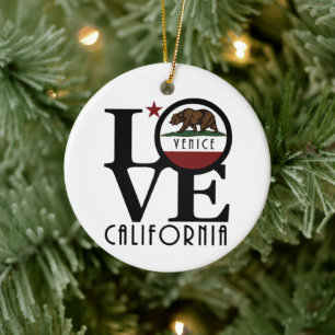 LOVEヴェネツィアカリフォルニア セラミックオーナメント