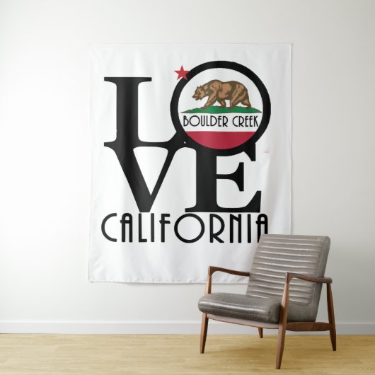 LOVE大きい石クリークカリフォルニア タペストリー (インサイチュ)