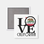 LOVE大きい石クリークカリフォルニア マグネット (正面/裏面)
