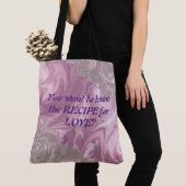 LOVE大理石のレシピを知りたいトート トートバッグ (クローズアップ)