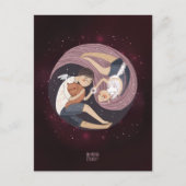 LOVE完璧なカップルのバレンタインデー シーズンポストカード (正面)