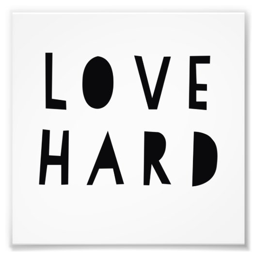 Love懸命6" x 6", Kodak Proフォト紙(Satin) フォトプリント (正面)