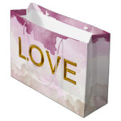 'LOVE'抱き枕（サイズ大） ラージペーパーバッグ (正面アングル)