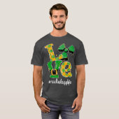 LOVE放射線学ライフ放射線おもしろいSt patricks Tシャツ (正面フル)