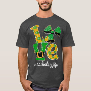 LOVE放射線学ライフ放射線おもしろいSt patricks Tシャツ