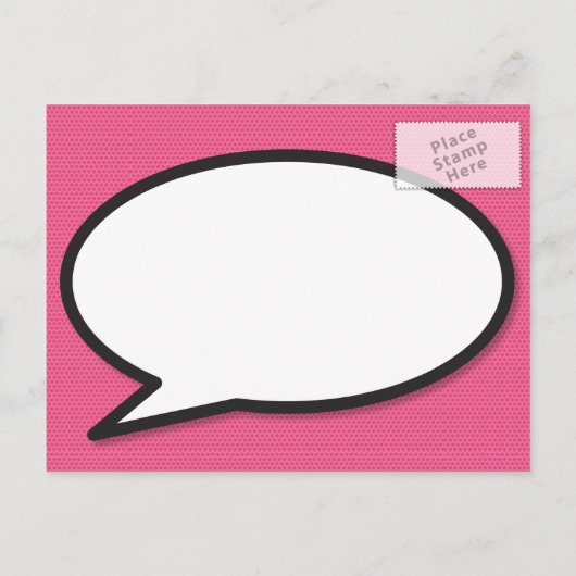 LOVE日付を保存おもしろいレトロ漫画ブックアーポップ・アートのト 案内ポストカード (裏面)