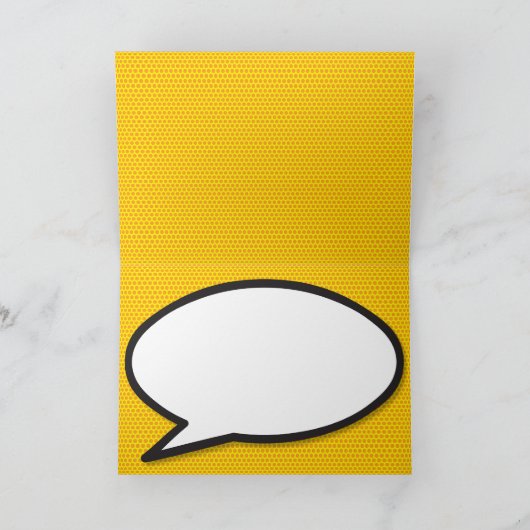 LOVE日付を保存おもしろいレトロ漫画ブックアーポップ・アートのト 案内状 (内部)