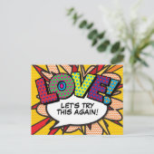 LOVE日替え漫画本編ポップ・アートの画 ポストカード (スタンド正面)