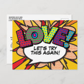 LOVE日替え漫画本編ポップ・アートの画 案内ポストカード (正面/裏面)