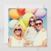 LOVE春の花フォトハッピーバレンタインデー シーズンカード (裏面)