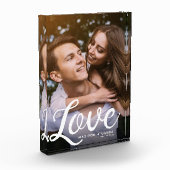 LOVE書道モダンシンプルバレンタイン記念日 フォトブロック (左)