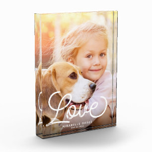 LOVE書道モダンシンプル家の形見 フォトブロック