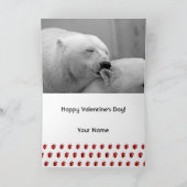 LOVE書道水彩バレンタインデーの写真 シーズンカード (内部)