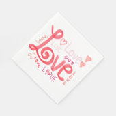 LOVE標準サイズのナプキン スタンダードランチョンナプキン (角)