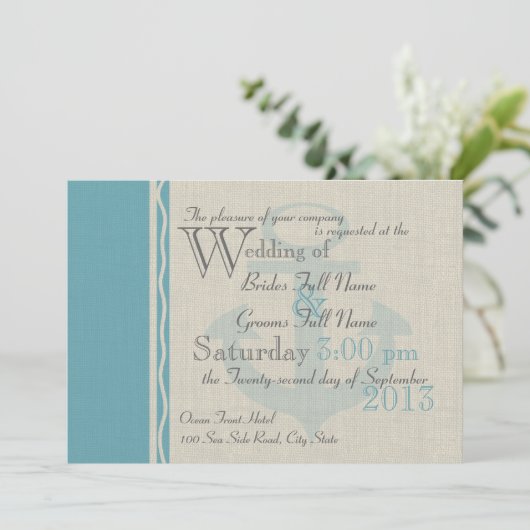 Love海サイド結婚アンカー 招待状 (スタンド正面)