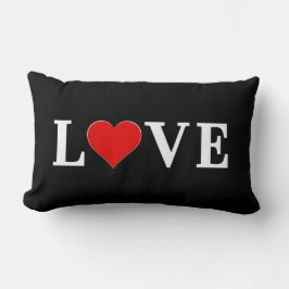 LOVE白黒ミニマルエレガントリスト ランバークッション
