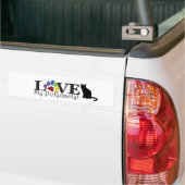 LOVE私のポリダクティルバンパーステッカー バンパーステッカー (トラック上)