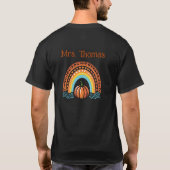LOVE秋をテーマにした3年生先生 Tシャツ (裏面)