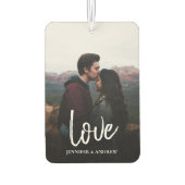 LOVE自分の写真を追加 カーエアーフレッシュナー (裏面)