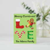 LOVE自閉症クリスマス シーズンポストカード (スタンド正面)