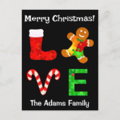 LOVE自閉症クリスマス シーズンポストカード (正面)