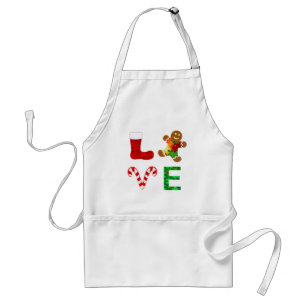 LOVE自閉症クリスマス スタンダードエプロン