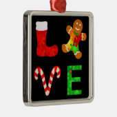 LOVE自閉症クリスマス メタルオーナメント (右)