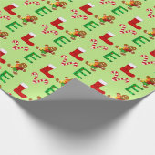LOVE自閉症クリスマス ラッピングペーパー (角)