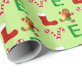LOVE自閉症クリスマス ラッピングペーパー (ロールコーナー)