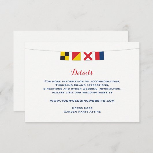 LOVE航海のフラ結婚グの詳細 招待状 (正面/裏面)