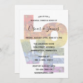 LOVE花同性リハーサルディナー招待状 招待状 (正面/裏面)