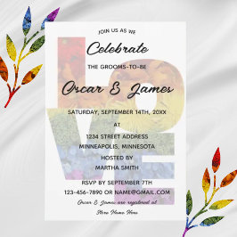 LOVE花同性婚約パーティ 招待状