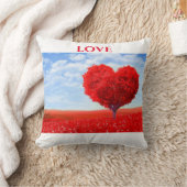 'LOVE'装飾用クッション。"16 x 16' クッション (ブランケット)