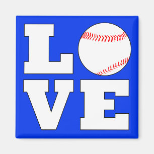 LOVE野球選手またはコーチのスポーツチーム マグネット