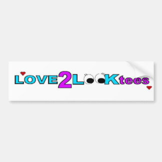 Love2Lookteesのバンパーステッカー バンパーステッカー