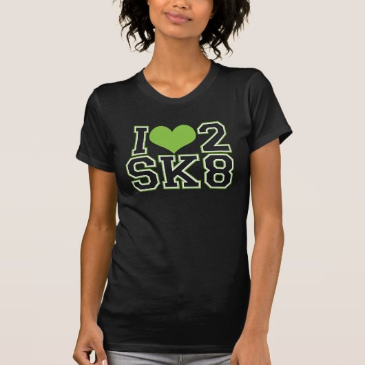 Love2SK8-LIME2 Tシャツ (正面)