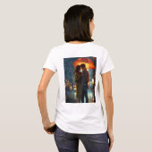 Love – かわいいカップルTシャツ Tシャツ (裏面フル)