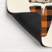 LOVE – かわいいカボチャ&水玉模様文字 マウスパッド (コーナー)