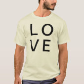 LOVE (たった今結婚しました、婚約した、デートすること、BF、GF、妻) Tシャツ (正面)