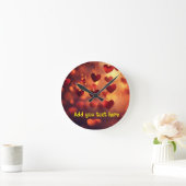 "Love のまわりに the Clock" – カスタマイズ可能な壁時計 ラウンド壁時計 (ホーム)